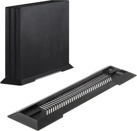 BukkitBow - Console Standaard - Spelcomputer Houder voor PlayStation 4 Pro en PS4 Slim - Verticaal - Zwart