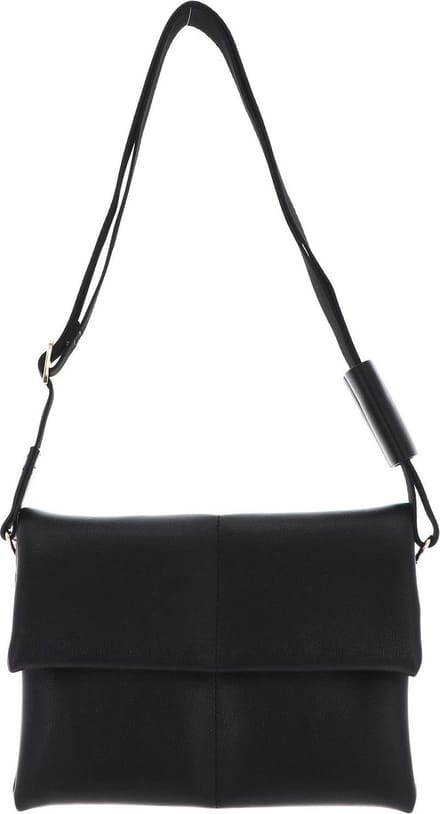 SEIDENFELT MANUFAKTUR Schoudertas Heby Crossbag Black / Gold Zwart