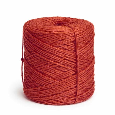 Jutetouw – Rode natuurvezel – Rood – 470 meter – Vlaskoord