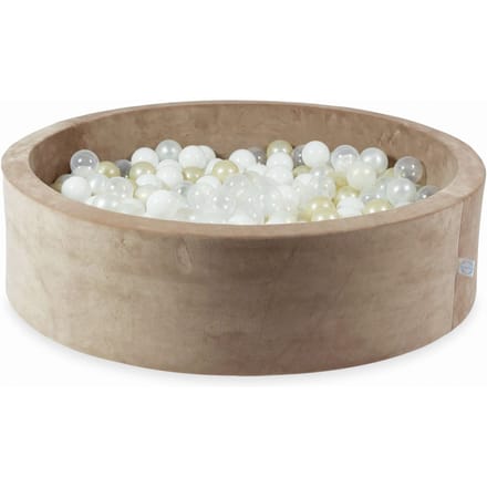 Ballenbak 110x30 Fluweelzacht Donkerbeige