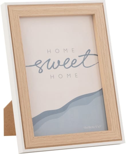J-Line fotolijst Chloe - hout - naturel/wit - medium