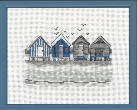 Permin borduurpakket Strandhuisjes 13-9118 borduren