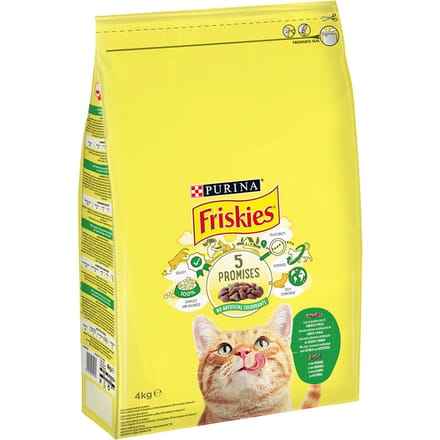 2x4kg Konijn, Kip & Groenten Friskies Kattenvoer