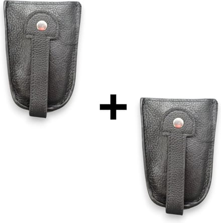 Leren Sleuteletui - Sleutelzakje - Sleuteltasje - Dames - Heren - 2pack
