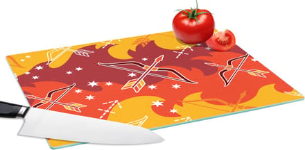 Glazen Snijplank - 39x28 - Boogschutter - Zodiac - Design - Snijplanken Glas