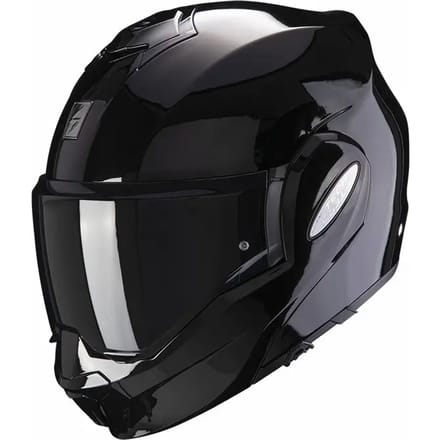 Scorpion Exo-Tech Evo Solid Zwart Systeemhelm - Maat L - Helm