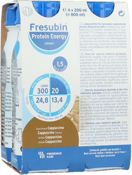Fresubin Energy Drink Cappuccino 4 stuks