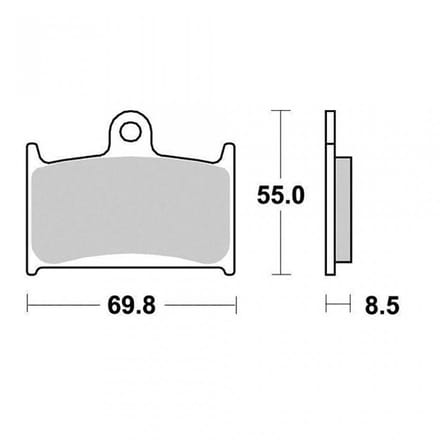 Plaquette de frein Perftec pour Moto Triumph 955 Sprint I Rs 2000 à 2005 AVG / AVD Neuf