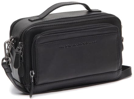 Chesterfield Rovon Waxed Pull Up Schoudertas - Zwart