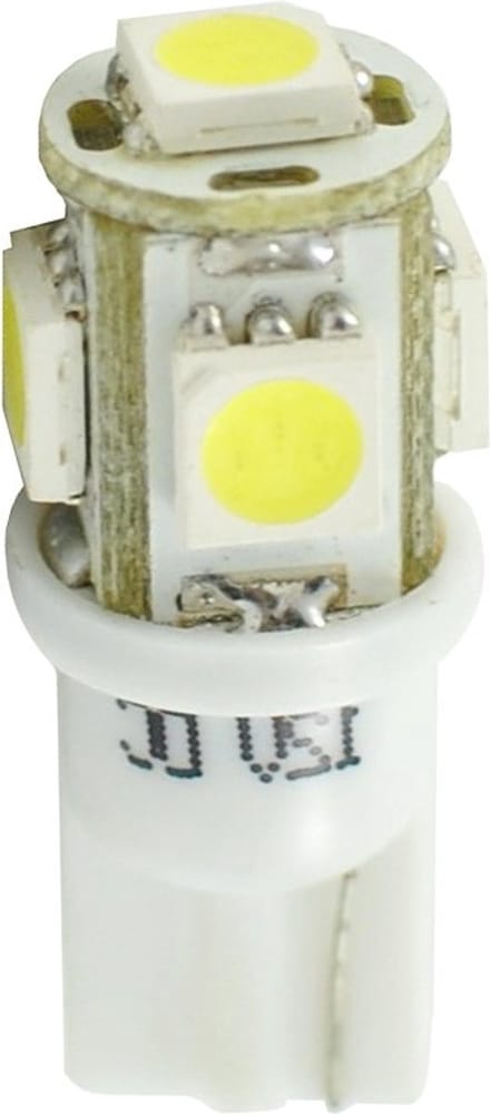 M-Tech LED W5W 12V - Basic 5x Led diode - Wit - Set