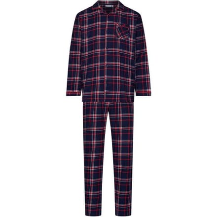 Pastunette - Pyjama - Aspen Ski - Katoen - Flanel - Geruit - Doorknoop - Maat M