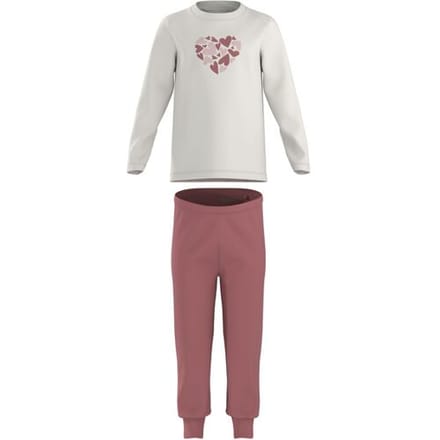 LUPILU Kinder pyjama (Wit/lichtroze, 110/116)