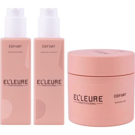 Elleure Édifiant Herstellend 1-2-3 haircare routine pakket