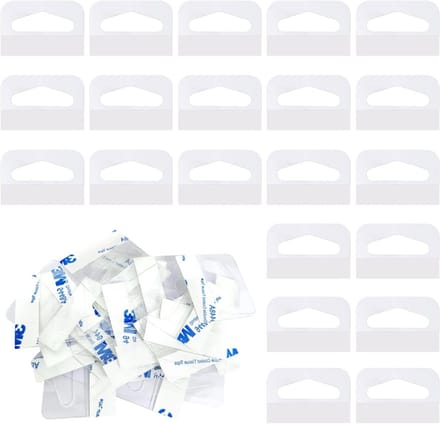 200 Stuks Heldere Plak Hangoogjes met Sterke Lijm voor Verkoopartikelen en Retail Displays