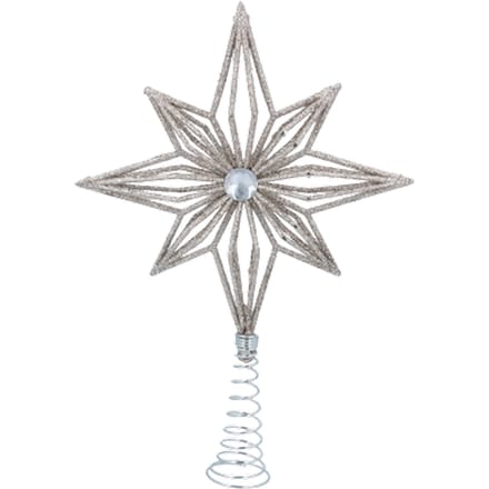 Gisela Graham Kerstboom Ster Goud Glitter met Diamant