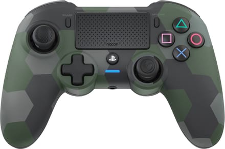 NACON Dualshock 4 V2 Controller Asymmetric - Camo Green - Wireless Controller - Sony PlayStation 4