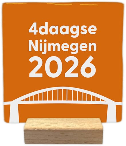 4daagse Nijmegen 2026 - Keramische decoratie tegel - Vierdaagse