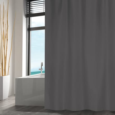 MSV Douchegordijn Anti-Schimmel – Waterdicht Douchegordijn van Polyester – Antraciet – 180 x 200 cm
