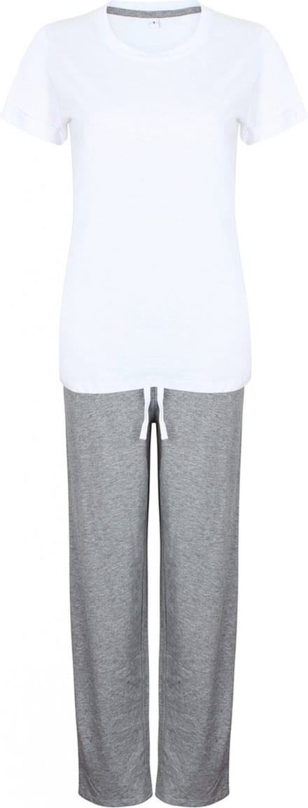 Pyjama's Dames 40 EU (M) Towel City White / Heather Grey 85% Katoen, 15% Viscose