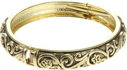 Behave - Armband - Goudkleurige bangle - Vintage stijl - Feestlook