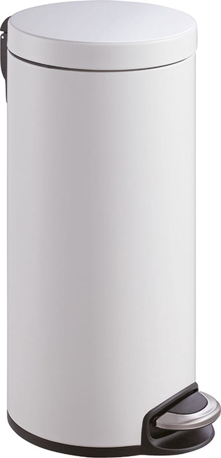 EKO - Serene pedaalemmer 30 liter - Stainless steel Plastic - wit - Prullenbak