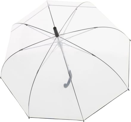 Doppler Fiber Nizza Long AC Stok paraplu 88 cm - 101cm Diameter - transparent