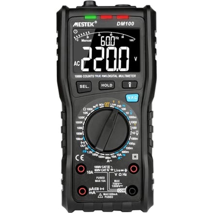 MESTEK 10000 Counts True RMS Multifunctionele Digitale Multimeter Meet zwart