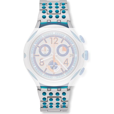 Swatch Mixed Materials - XLite Chrono - YY AYYS4007AG YYS4007AG 16 Dots Horlogeband