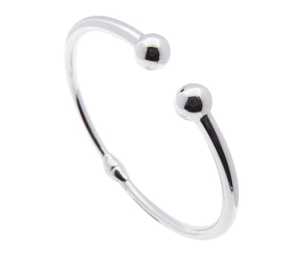 Christian zilveren bangle