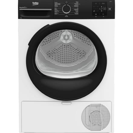 Beko BM3T3823B - Wasdroger - 8 kg - 64 dB - Warmtepomp - Wit