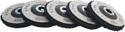 Reinigingsschijven 125 mm - 5 stuks - slijptol aansluiting