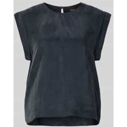 Regular fit blousetop van een mix van cupro en viscose