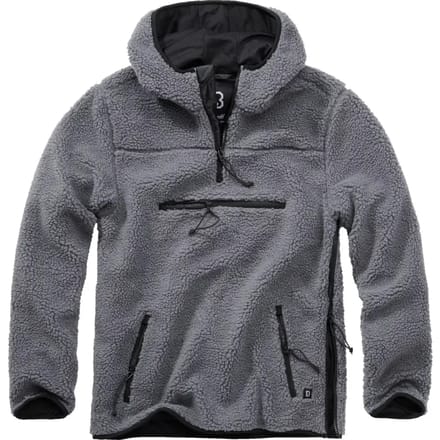 Brandit - Teddyfleece Worker Pullover Jas - 3XL - Grijs