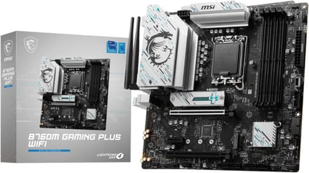 MSI B760M GAMING PLUS WIFI | Socket LGA 1700 | Intel B760 | 4xDDR5 | Micro-ATX | Moederbord