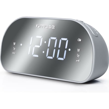 Muse M-170CMR - Wekkerradio met groot spiegeldisplay
