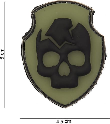 101 Inc Embleem 3D Pvc Ghost Skull  12007