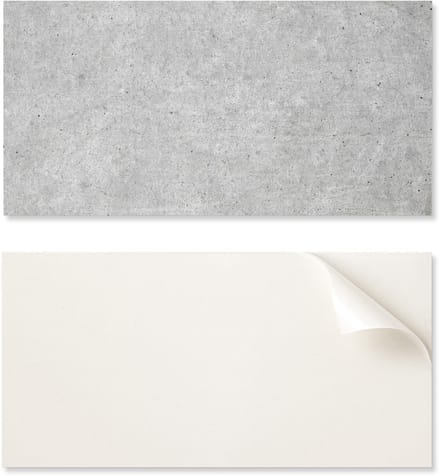 Zelfklevend vinylpaneel met print, 100x50 cm, ruwe betontextuur