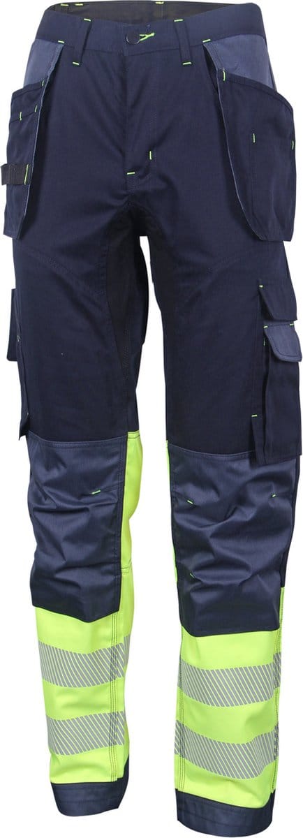 Beeswift HiVis Broek - Geel/Marineblauw - Maat 52
