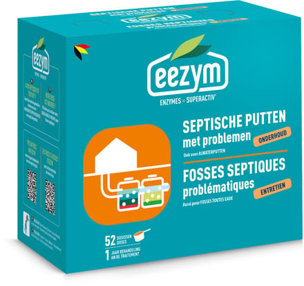 Eezym - Onderhoud septische putten met problemen - 52 dosissen (1 jaar)
