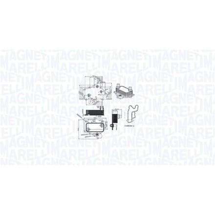 Olie radiator, motorolie MAGNETI MARELLI 350300000400