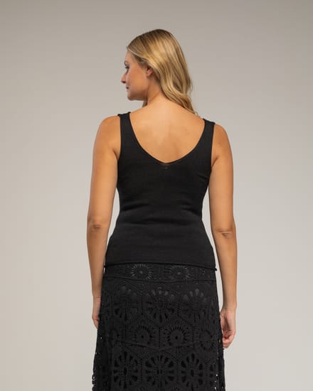 Gehaakt topje met Lurex