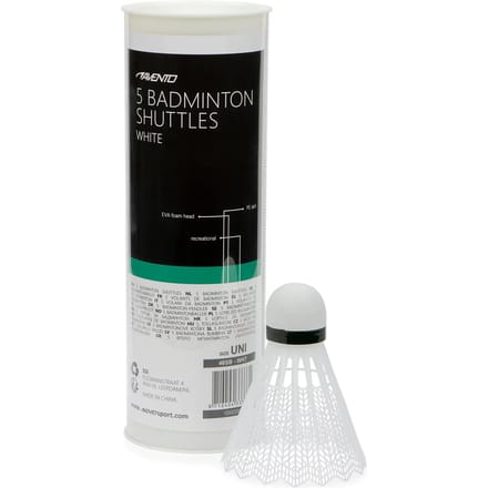Avento 5 Badminton Shuttles - Wit