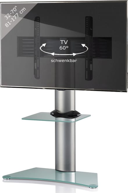 Universele TV VESA standaard Televisierek aluminium glazen tussenplank