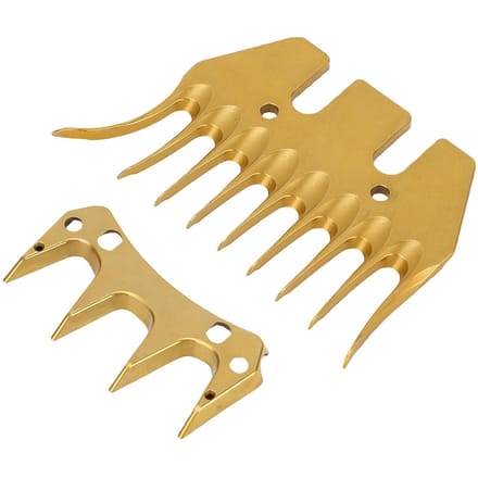 Schaapscheermachine Vervangmessen Gouden Kleur 9 Gebogen Tanden Hoog Koolstofstaal Vee Scheren beige