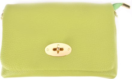 Giuliano lederen schoudertas Zoey - Appelgroen - Dames - Made in Italy