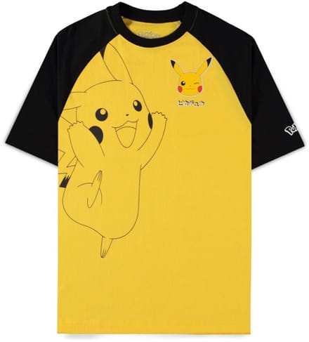 Pokémon - Pikachu Heren T-shirt - XS - Geel