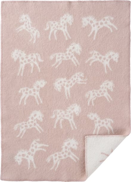 Klippan Wiegdeken 100% eco wol Pony roze - 65x90cm