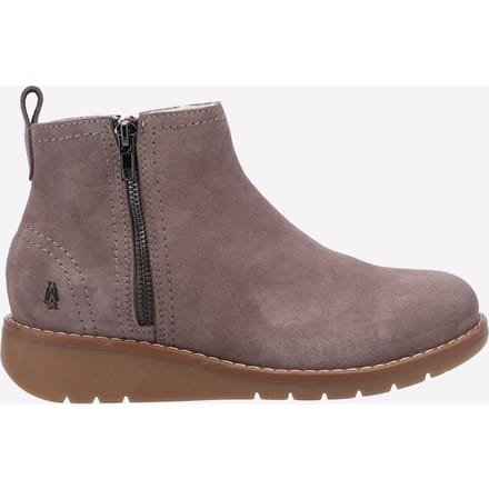 Hush Puppies Libby Suede Dames Laarzen In Muisbruin
