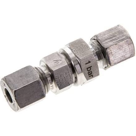 8S (M16x1.5) RVS Terugslagklep Snijring 1-400 bar ISO 8434-1