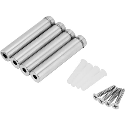 4 stuks Roestvrij Staal 12*60   12*80mm Reclame Nagel Holle Glas Afstandhouder Houder Type 2